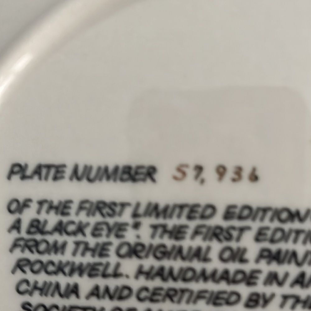 Norman Rockwell Collectable Plate - Picture 4 of 6